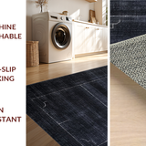 Ultra Soft Area Rug, Non Slip, Stain Resistant, Washable Area Rugs for Living Room, Bedroom, Elegant Black Bow Rug - Designer Bathmat for Coquette Home Aesthetics(Gray)