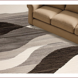 Ultra Soft Area Rug, Non Slip, Stain Resistant, Washable Area Rugs for Living Room, Bedroom, Stylish Contemporary Organic Shapes(Gray)