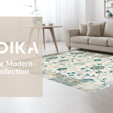 Cozy Distressed Floral Motif(Beige)