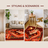Enchanting Fantasy Realm Motif(Red)