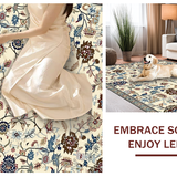 Luxurious Textured Floral Accents(Beige)