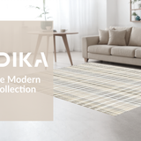 Ultra Soft Area Rug, Non Slip, Stain Resistant, Washable Area Rugs for Living Room, Bedroom, Sophisticated Beige Textured Pattern(Beige)