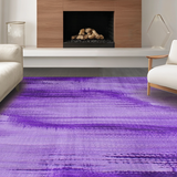 Ultra Soft Area Rug, Non Slip, Stain Resistant, Washable Area Rugs for Living Room, Bedroom, Vibrant Purple Ombre Design(Purple)