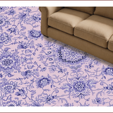 Ultra Soft Area Rug, Non Slip, Stain Resistant, Washable Area Rugs for Living Room, Bedroom, Boho Floral Washable(Ivory)