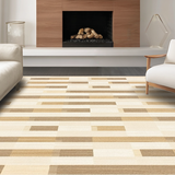Ultra Soft Area Rug, Non Slip, Stain Resistant, Washable Area Rugs for Living Room, Bedroom, Inviting Plush Checkered Decor Style(Beige)