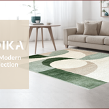 Ultra Soft Area Rug, Non Slip, Stain Resistant, Washable Area Rugs for Living Room, Bedroom, Modern Abstract Non-Slip Dining Room(Gray)