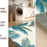 Contemporary Aqua Nature Print(Ivory)