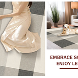 Ultra Soft Area Rug, Non Slip, Stain Resistant, Washable Area Rugs for Living Room, Bedroom, Unique Earth Tone Graphic Pattern(Beige)