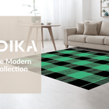 Charming Two Tone Checkered Elegance(Green)