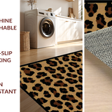 Ultra Soft Area Rug, Non Slip, Stain Resistant, Washable Area Rugs for Living Room, Bedroom, Bold Earthy Animal Print(Brown)