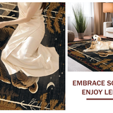 Ultra Soft Area Rug, Non Slip, Stain Resistant, Washable Area Rugs for Living Room, Bedroom, Cute Animal Companions for Play(Black)