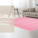 Ultra Soft Area Rug, Non Slip, Stain Resistant, Washable Area Rugs for Living Room, Bedroom, Lush Candy-Colored Modern Appeal(Pink)