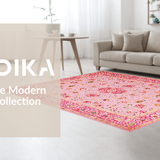Stylish Distressed Medallion Style(Pink)