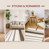 Contemporary Earthy Linear Design(Beige)