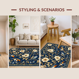 Navy Toned Floral Elegance(Blue)