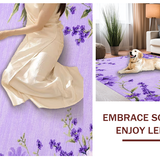 Ultra Soft Area Rug, Non Slip, Stain Resistant, Washable Area Rugs for Living Room, Bedroom, Charming Circular Plush Decor Accent(Purple)