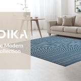 Delicate Blue Toned Medallion Style(Blue)