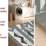 Stylish Reversible Linear Motif(Blue)