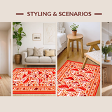 Eclectic Whimsical Mushroom Artistry(Red)