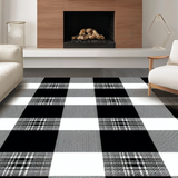 Cozy Minimalist Checked Texture(Black)