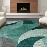 Vibrant Modern Swirling Elements(Green)