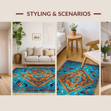 Eclectic Blue Toned Botanical Design(Blue)