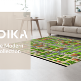 Bright Multi Color Transportation Design(Green)
