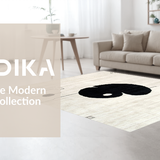 Ultra Soft Area Rug, Non Slip, Stain Resistant, Washable Area Rugs for Living Room, Bedroom, Minimalist Yin Yang Feline Artwork(Gray)