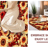Ultra Soft Area Rug, Non Slip, Stain Resistant, Washable Area Rugs for Living Room, Bedroom, Striking Handwoven Floral Elegance(Red)
