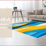 Dynamic Abstract Blue Yellow Fusion(Blue)