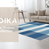 Chic Geometric Blue Tones(Blue)