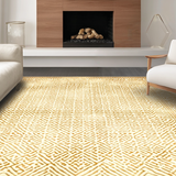 Cozy Warm Hue Lattice Design(Beige)