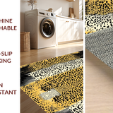 Ultra Soft Area Rug, Non Slip, Stain Resistant, Washable Area Rugs for Living Room, Bedroom, Stylish Beige Leopard Textures(Beige)