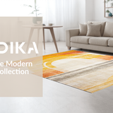 Ultra Soft Area Rug, Non Slip, Stain Resistant, Washable Area Rugs for Living Room, Bedroom, Serene Ethereal Color Splash(Gold)