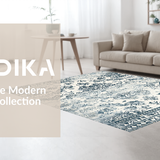 Ultra Soft Area Rug, Non Slip, Stain Resistant, Washable Area Rugs for Living Room, Bedroom, Rustic Tribal Pattern Accent(Gray)