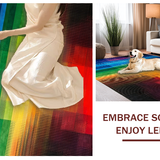 Vivid Abstract Rainbow Composition(Red)