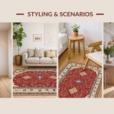 Artful Abstract Neutral Palette(Red)