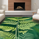 Ultra Soft Area Rug, Non Slip, Stain Resistant, Washable Area Rugs for Living Room, Bedroom, Rustic Textured Nature Theme(Green)