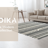 Elegant Black Cream Geometric Design(Black)