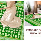 Ultra Soft Area Rug, Non Slip, Stain Resistant, Washable Area Rugs for Living Room, Bedroom, Playful St. Patrick's Day Entry Mat(Green)