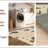 Ultra Soft Area Rug, Non Slip, Stain Resistant, Washable Area Rugs for Living Room, Bedroom, witchy boho vintage(Beige)