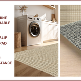 Ultra Soft Area Rug, Non Slip, Stain Resistant, Washable Area Rugs for Living Room, Bedroom, Picket Fences Indoor Outdoor(Beige)