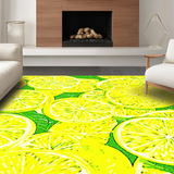 Ultra Soft Area Rug, Non Slip, Stain Resistant, Washable Area Rugs for Living Room, Bedroom, Vibrant Yellow Shaggy Pattern(Yellow)