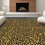Ultra Soft Area Rug, Non Slip, Stain Resistant, Washable Area Rugs for Living Room, Bedroom, Trendy Warm Toned Design(Gold)