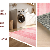 Ultra Soft Area Rug, Non Slip, Stain Resistant, Washable Area Rugs for Living Room, Bedroom, Modern Non-Skid Baby Room Soft Rug(Pink)