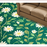 Ultra Soft Area Rug, Non Slip, Stain Resistant, Washable Area Rugs for Living Room, Bedroom, Nature-Inspired Plush Shaggy Carpet for Bedroom Aesthetic(Green)