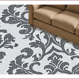 Ultra Soft Area Rug, Non Slip, Stain Resistant, Washable Area Rugs for Living Room, Bedroom, Versatile Indoor Outdoor Rug for Minimalist Patio(Black)