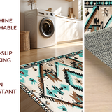 Contemporary Turquoise Tribal Elements(Beige)