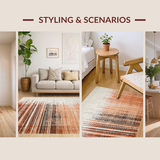 Earthtone Ombre Featuring Vintage Distressed Effect and Gradient(Orange)