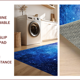 Vibrant Cosmic Glitter Design(Blue)